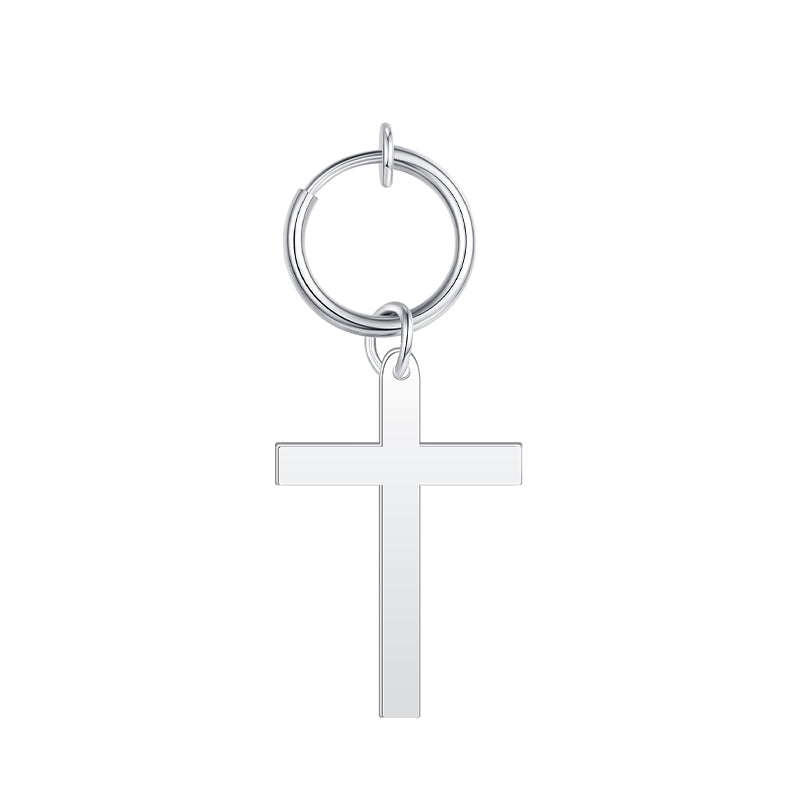 Fake Belly ring with Cross