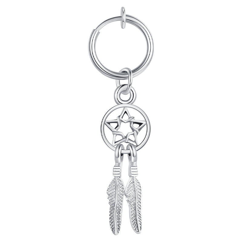Clip On Navel Ring dream catcher A