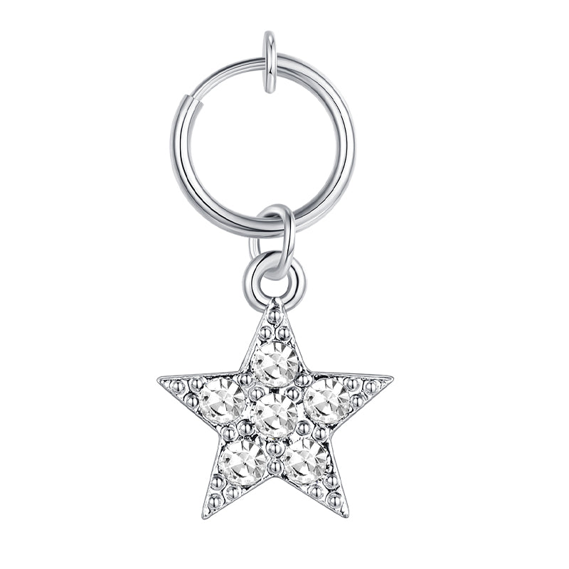 Fake Belly ring with CZ Star