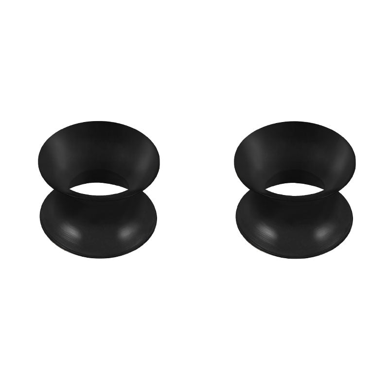 4mm black Silicone ear tunnel plug