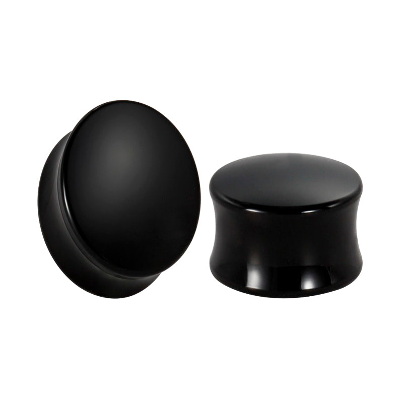 6mm balck acylic ear tunnel plug