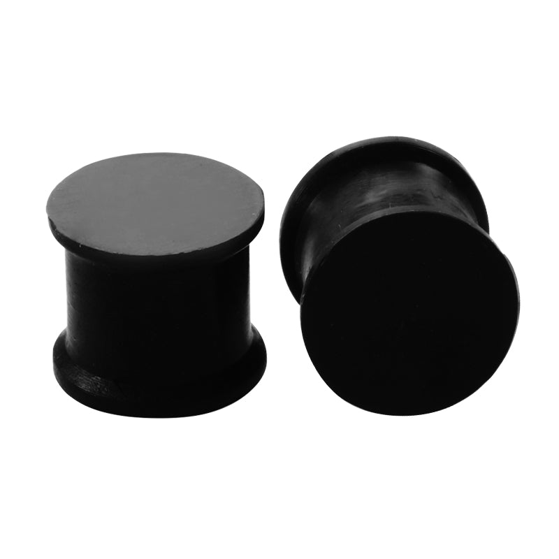 4mm black Silicone ear plug tunnel