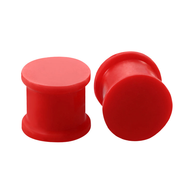 4mm red Silicone ear plug tunnel