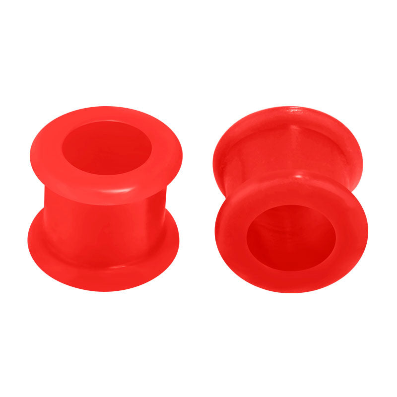 4mm red Silicone ear tunnel plug