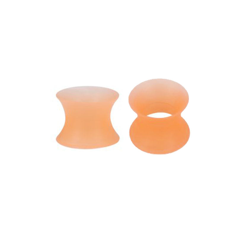 5mm orange Silicone ear tunnel plug