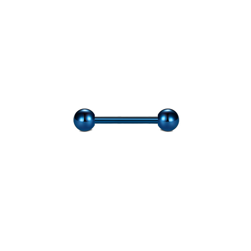 Dark blue 18mm Nipple Tongue Ring