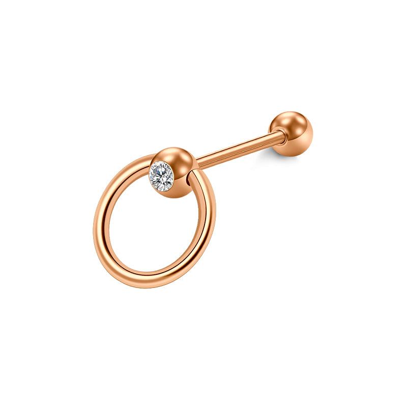 Black nipple ring