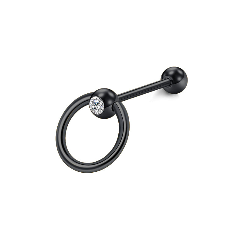 Gold nipple ring
