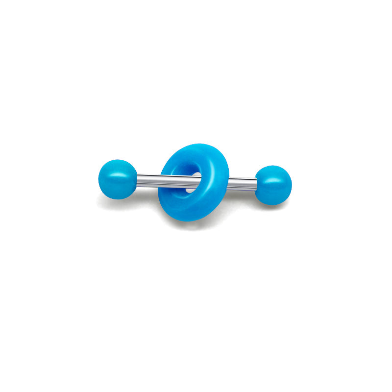 Light blue Tongue Ring