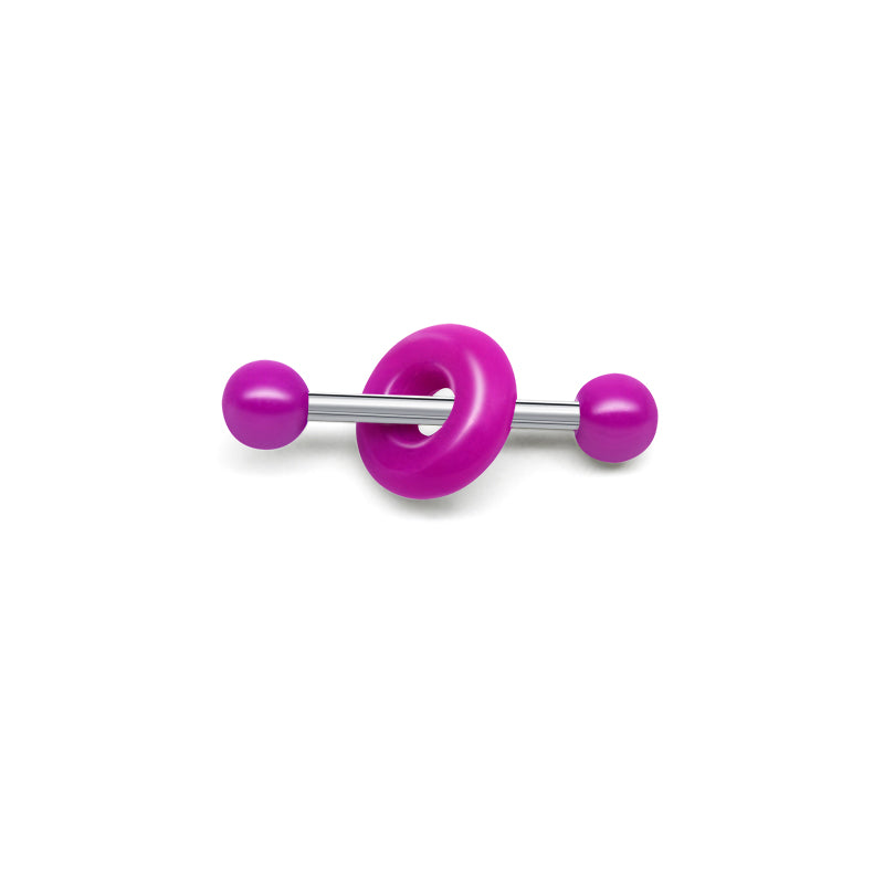 Purple Tongue Ring