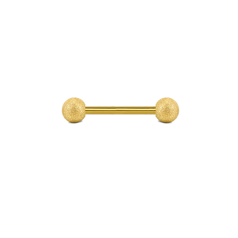 Gold 14mm Nipple Tongue Ring