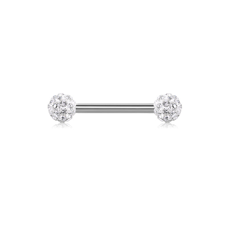 Silver 18mm Nipple Tongue Ring