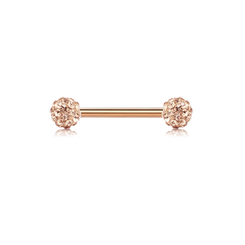Rose gold 1.6*18 Nipple Tongue Ring