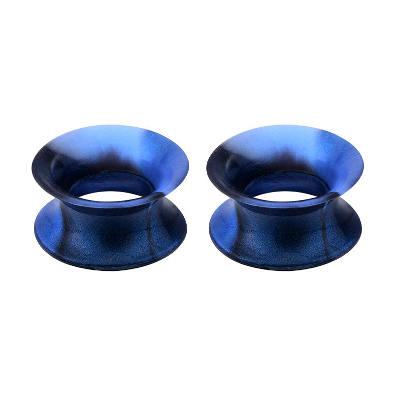 4mm blue black mixed Silicone ear tunnel plug