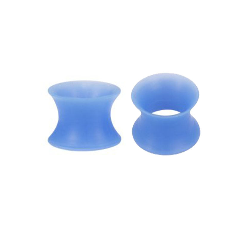 5mm blue Silicone ear tunnel plug