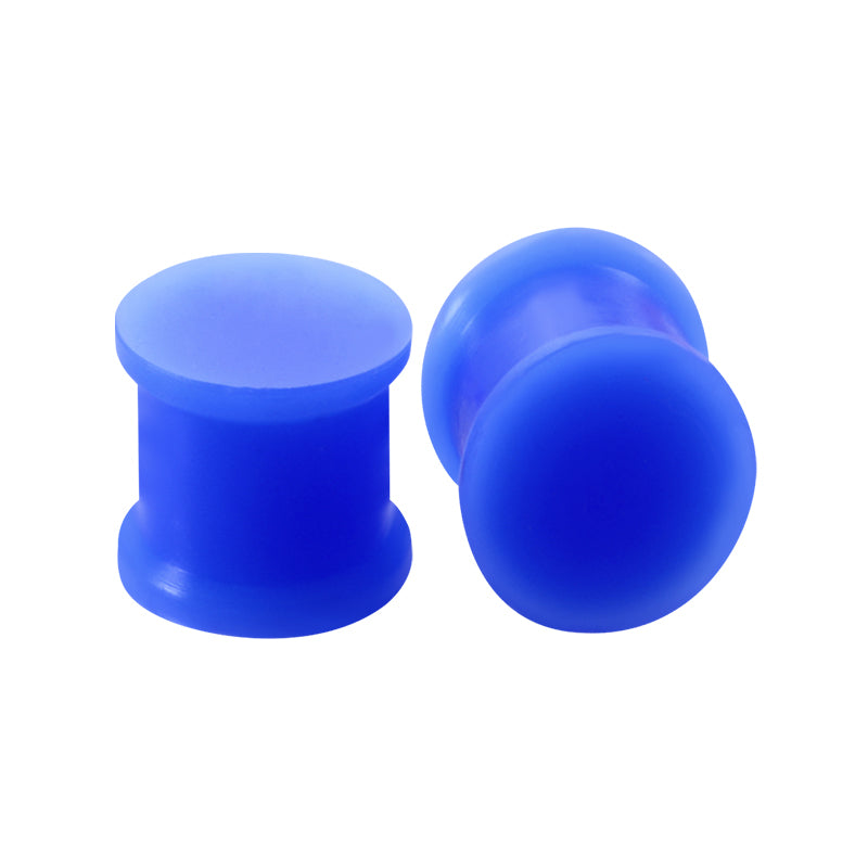 4mm blue Silicone ear plug tunnel