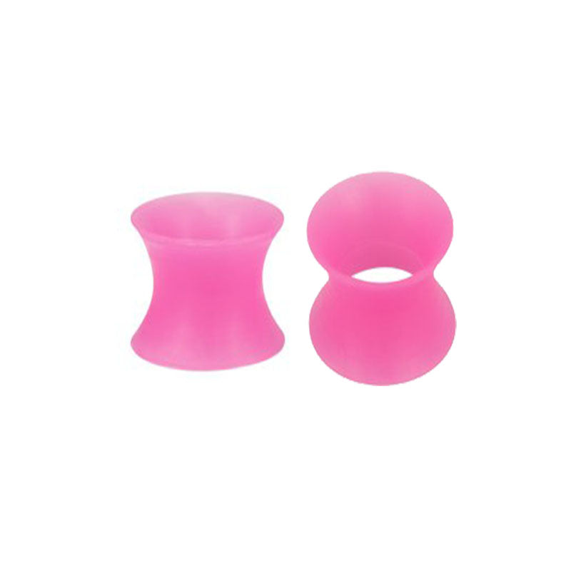 5mm rose red Silicone ear tunnel plug