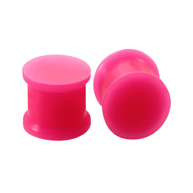 4mm pink Silicone ear plug tunnel