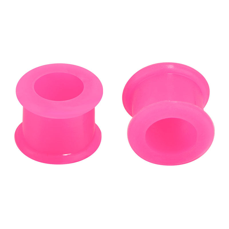 4mm rose red Silicone ear tunnel plug