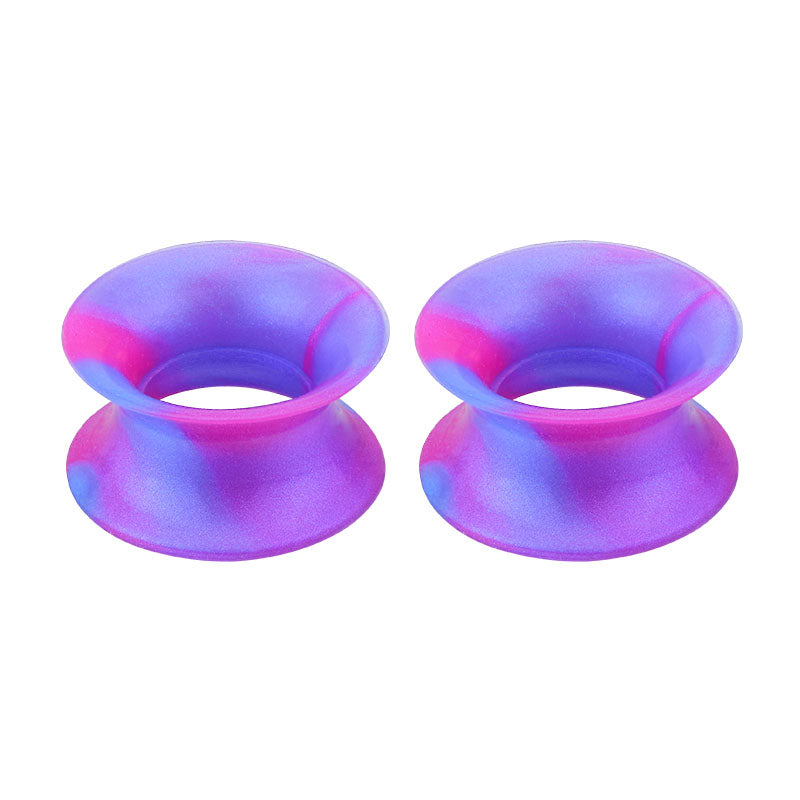 4mm rose purple mixed Silicone ear tunnel plug
