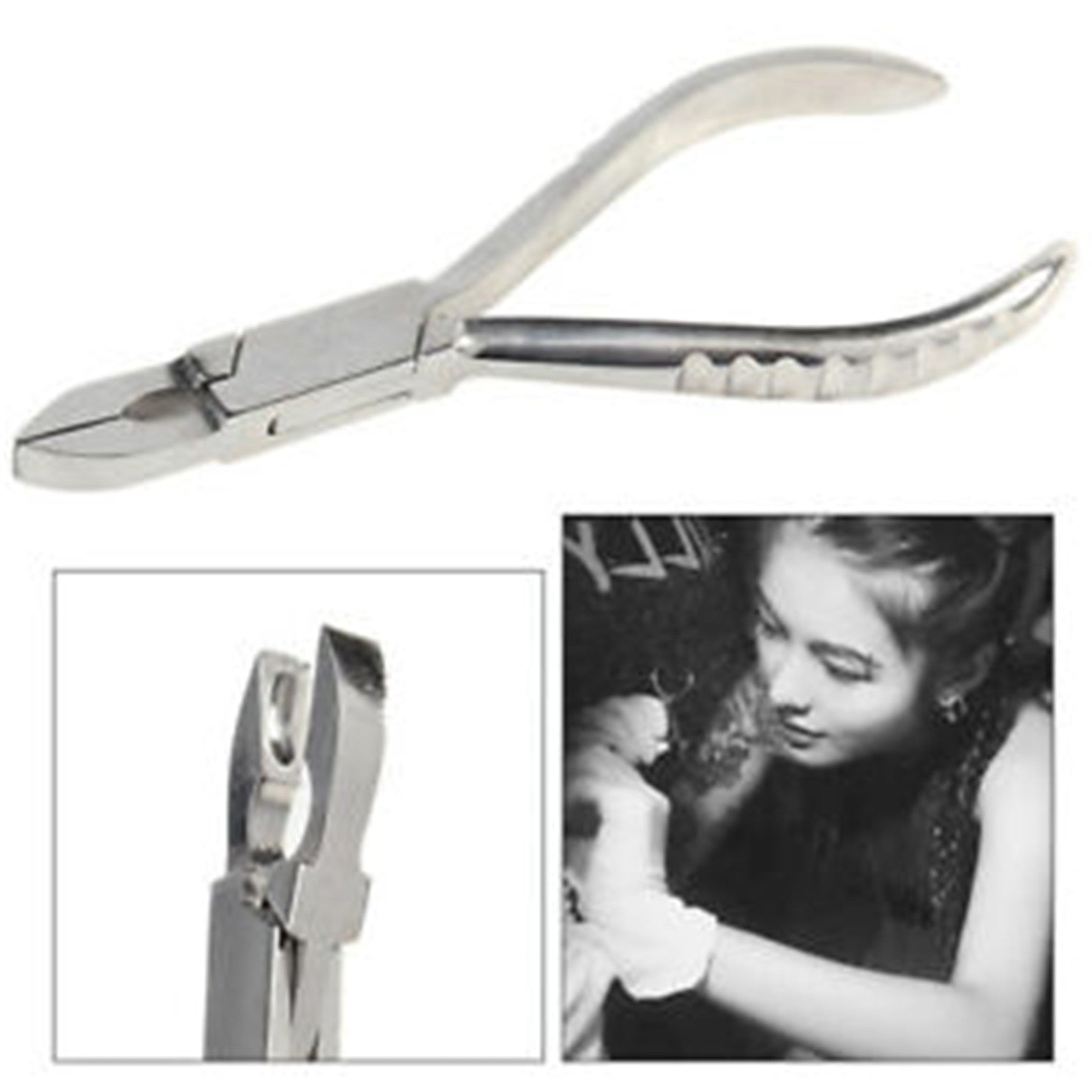 Flat Closing Pliers for Septum Ear Nipple Belly Nose Tongue Lip Navel Eyebrow Piercing Tool