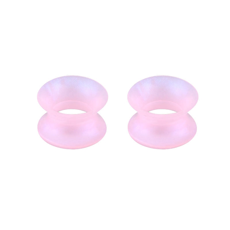 4mm glitter pink Silicone ear tunnel plug