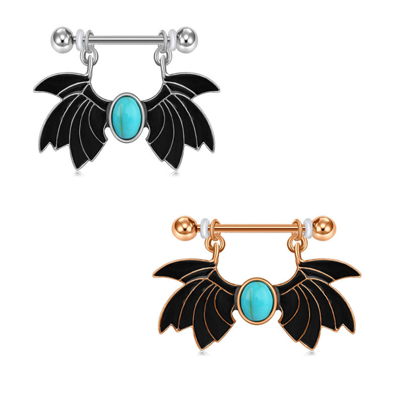 Nipple Ring Body Piercing Jewelry Nipple Shield Ring with bat design