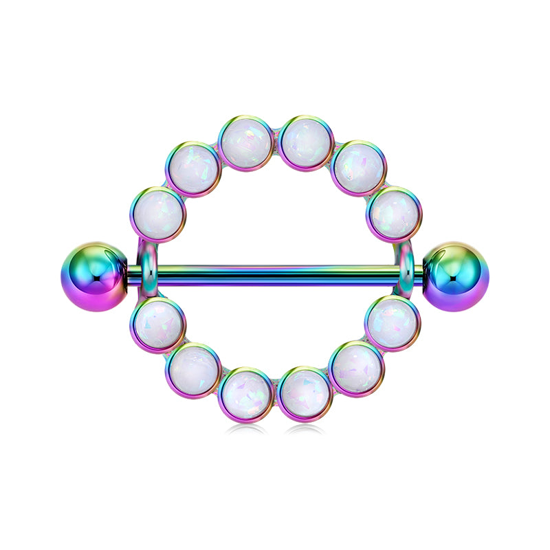 Rainbow color 18mm Nipple Shield Ring