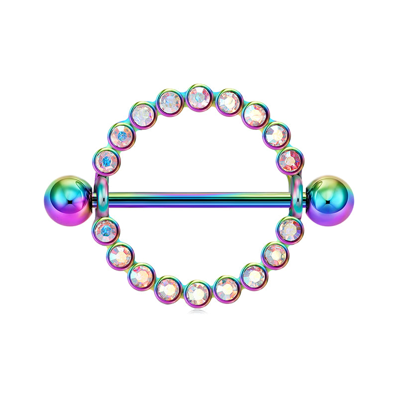 Rainbow 18mm Nipple Shield Ring