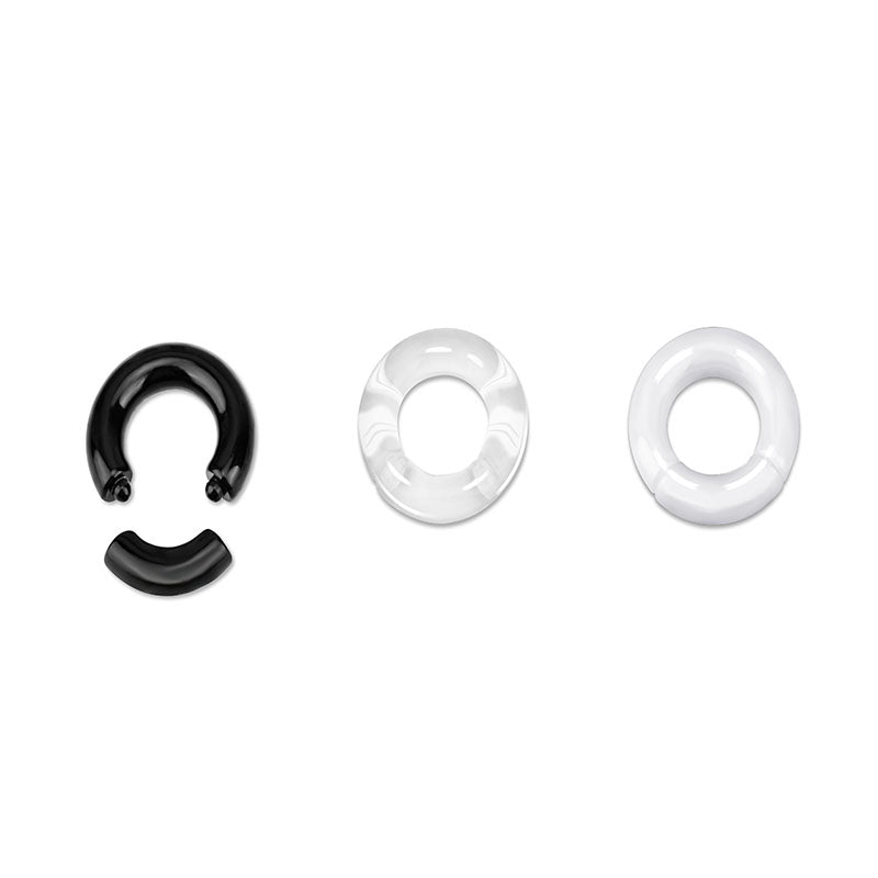 Acrylic Ear Tunnel Plug Flesh Expander Piercing 3mm-8mm)