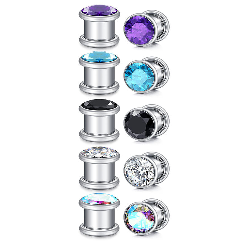 Stainless Steel Ear Tunnel Plug Flesh Expander Piercing(3mm-16mm)