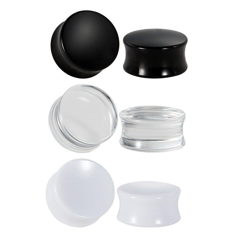 Acrylic Ear Tunnel Plug Flesh Expander Piercing(6mm-20mm)