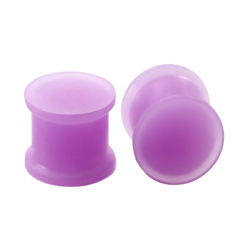 4mm purple Silicone ear plug tunnel