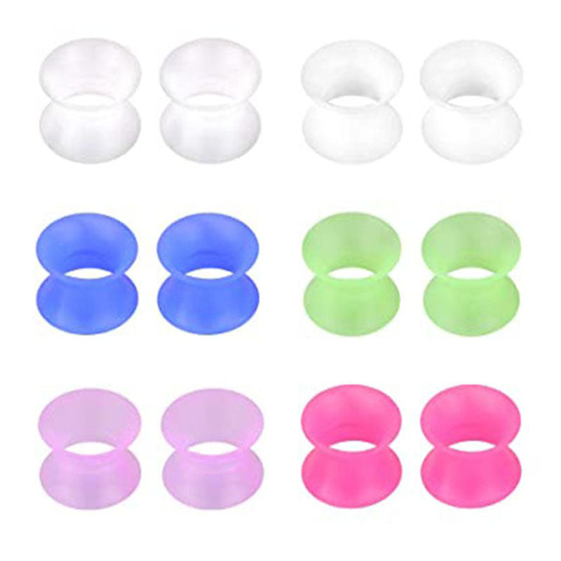 Silicone Ear Tunnel Plug Expander Piercing(3mm-20mm)
